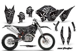 Dirt Bike Graphics Kit Decal Wrap For KTM SX/XCR-W/EXC/XC/XC-W/XCF-W 2007-2011 NORTHSTAR BLACK-atv motorcycle utv parts accessories gear helmets jackets gloves pantsAll Terrain Depot