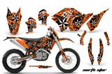Dirt Bike Graphics Kit Decal Wrap For KTM SX/XCR-W/EXC/XC/XC-W/XCF-W 2007-2011 NORTHSTAR ORANGE