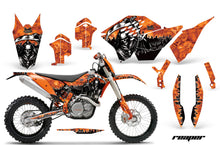 Load image into Gallery viewer, Dirt Bike Graphics Kit Decal Wrap For KTM SX/XCR-W/EXC/XC/XC-W/XCF-W 2007-2011 REAPER ORANGE-atv motorcycle utv parts accessories gear helmets jackets gloves pantsAll Terrain Depot