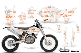 Dirt Bike Graphics Kit Decal Wrap For KTM SX/XCR-W/EXC/XC/XC-W/XCF-W 2007-2011 SSSH ORANGE WHITE-atv motorcycle utv parts accessories gear helmets jackets gloves pantsAll Terrain Depot