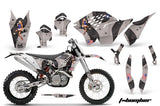 Dirt Bike Graphics Kit Decal Wrap For KTM SX/XCR-W/EXC/XC/XC-W/XCF-W 2007-2011 TBOMBER BLACK