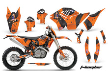 Load image into Gallery viewer, Dirt Bike Graphics Kit Decal Wrap For KTM SX/XCR-W/EXC/XC/XC-W/XCF-W 2007-2011 TBOMBER ORANGE-atv motorcycle utv parts accessories gear helmets jackets gloves pantsAll Terrain Depot