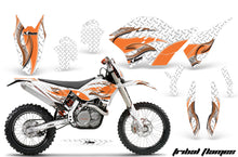 Load image into Gallery viewer, Dirt Bike Graphics Kit Decal Wrap For KTM SX/XCR-W/EXC/XC/XC-W/XCF-W 2007-2011 TRIBAL ORANGE WHITE-atv motorcycle utv parts accessories gear helmets jackets gloves pantsAll Terrain Depot