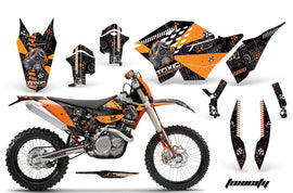 Dirt Bike Graphics Kit Decal Wrap For KTM SX/XCR-W/EXC/XC/XC-W/XCF-W 2007-2011 TOXIC ORANGE BLACK-atv motorcycle utv parts accessories gear helmets jackets gloves pantsAll Terrain Depot