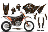 Dirt Bike Graphics Kit Decal Wrap For KTM SX/XCR-W/EXC/XC/XC-W/XCF-W 2007-2011 THE ONE ORANGE