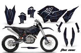 Dirt Bike Graphics Kit Decal Wrap For KTM SX/XCR-W/EXC/XC/XC-W/XCF-W 2007-2011 THE ONE BLUE