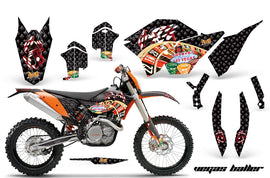 Dirt Bike Graphics Kit Decal Wrap For KTM SX/XCR-W/EXC/XC/XC-W/XCF-W 2007-2011 VEGAS BLACK-atv motorcycle utv parts accessories gear helmets jackets gloves pantsAll Terrain Depot