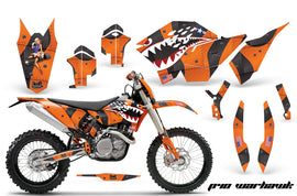 Dirt Bike Graphics Kit Decal Wrap For KTM SX/XCR-W/EXC/XC/XC-W/XCF-W 2007-2011 WARHAWK ORANGE-atv motorcycle utv parts accessories gear helmets jackets gloves pantsAll Terrain Depot