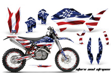 Load image into Gallery viewer, Graphics Kit Decal Wrap + # Plates For KTM SX/XCR-W/EXC/XC/XC-W/XCF-W 2007-2011 USA FLAG-atv motorcycle utv parts accessories gear helmets jackets gloves pantsAll Terrain Depot