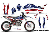 Graphics Kit Decal Wrap + # Plates For KTM SX/XCR-W/EXC/XC/XC-W/XCF-W 2007-2011 USA FLAG