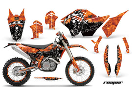 Graphics Kit Decal Wrap + # Plates For KTM SX/XCR-W/EXC/XC/XC-W/XCF-W 2007-2011 REAPER ORANGE-atv motorcycle utv parts accessories gear helmets jackets gloves pantsAll Terrain Depot