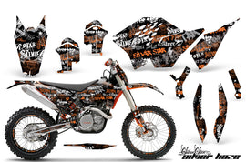 Graphics Kit Decal Wrap + # Plates For KTM SX/XCR-W/EXC/XC/XC-W/XCF-W 2007-2011 SSSH ORANGE BLACK-atv motorcycle utv parts accessories gear helmets jackets gloves pantsAll Terrain Depot