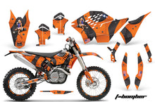 Load image into Gallery viewer, Graphics Kit Decal Wrap + # Plates For KTM SX/XCR-W/EXC/XC/XC-W/XCF-W 2007-2011 TBOMBER ORANGE-atv motorcycle utv parts accessories gear helmets jackets gloves pantsAll Terrain Depot