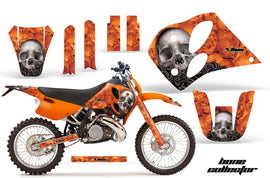 Dirt Bike Graphics Kit Decal Sticker Wrap For KTM SX/XC/EXC/LC2 1993-1997 BONES ORANGE-atv motorcycle utv parts accessories gear helmets jackets gloves pantsAll Terrain Depot