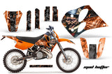 Dirt Bike Graphics Kit Decal Sticker Wrap For KTM SX/XC/EXC/LC2 1993-1997 HATTER BLACK ORANGE