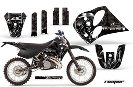 Dirt Bike Graphics Kit Decal Sticker Wrap For KTM SX/XC/EXC/LC2 1993-1997 REAPER BLACK-atv motorcycle utv parts accessories gear helmets jackets gloves pantsAll Terrain Depot