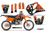 Dirt Bike Graphics Kit Decal Sticker Wrap For KTM SX/XC/EXC/LC2 1993-1997 REAPER ORANGE