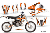 Dirt Bike Graphics Kit Decal Sticker Wrap For KTM SX/XC/EXC/LC2 1993-1997 SLASH ORANGE