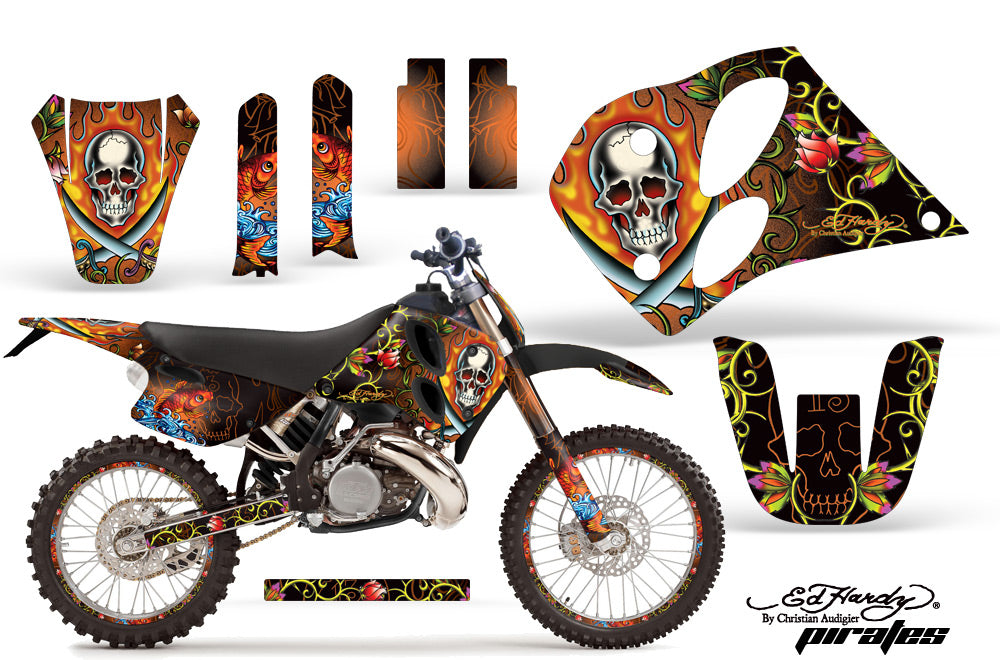 Graphics Kit Decal Sticker Wrap + # Plates For KTM SX/XC/EXC/LC2 1993-1997 EDHP ORANGE-atv motorcycle utv parts accessories gear helmets jackets gloves pantsAll Terrain Depot