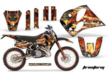 Graphics Kit Decal Sticker Wrap + # Plates For KTM SX/XC/EXC/LC2 1993-1997 FIRESTORM BLACK