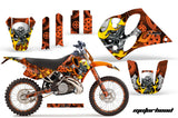 Graphics Kit Decal Sticker Wrap + # Plates For KTM SX/XC/EXC/LC2 1993-1997 MOTORHEAD ORANGE