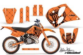 Graphics Kit Decal Sticker Wrap + # Plates For KTM SX/XC/EXC/LC2 1993-1997 RELOADED BLACK ORANGE-atv motorcycle utv parts accessories gear helmets jackets gloves pantsAll Terrain Depot