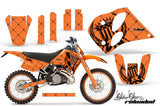 Graphics Kit Decal Sticker Wrap + # Plates For KTM SX/XC/EXC/LC2 1993-1997 RELOADED BLACK ORANGE