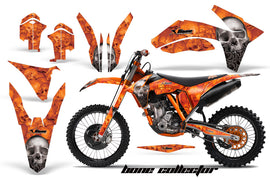 Dirt Bike Decal Graphics Kit Wrap For KTM SX/SX-F/XC/EXC/XFC-W 2011-2013 BONES ORANGE-atv motorcycle utv parts accessories gear helmets jackets gloves pantsAll Terrain Depot