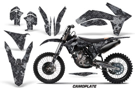 Dirt Bike Decal Graphics Kit Wrap For KTM SX/SX-F/XC/EXC/XFC-W 2011-2013 CAMOPLATE BLACK-atv motorcycle utv parts accessories gear helmets jackets gloves pantsAll Terrain Depot