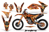 Dirt Bike Decal Graphics Kit Wrap For KTM SX/SX-F/XC/EXC/XFC-W 2011-2013 FIRESTORM ORANGE