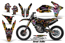 Dirt Bike Decal Graphics Kit Wrap For KTM SX/SX-F/XC/EXC/XFC-W 2011-2013 EDHLK BLACK-atv motorcycle utv parts accessories gear helmets jackets gloves pantsAll Terrain Depot