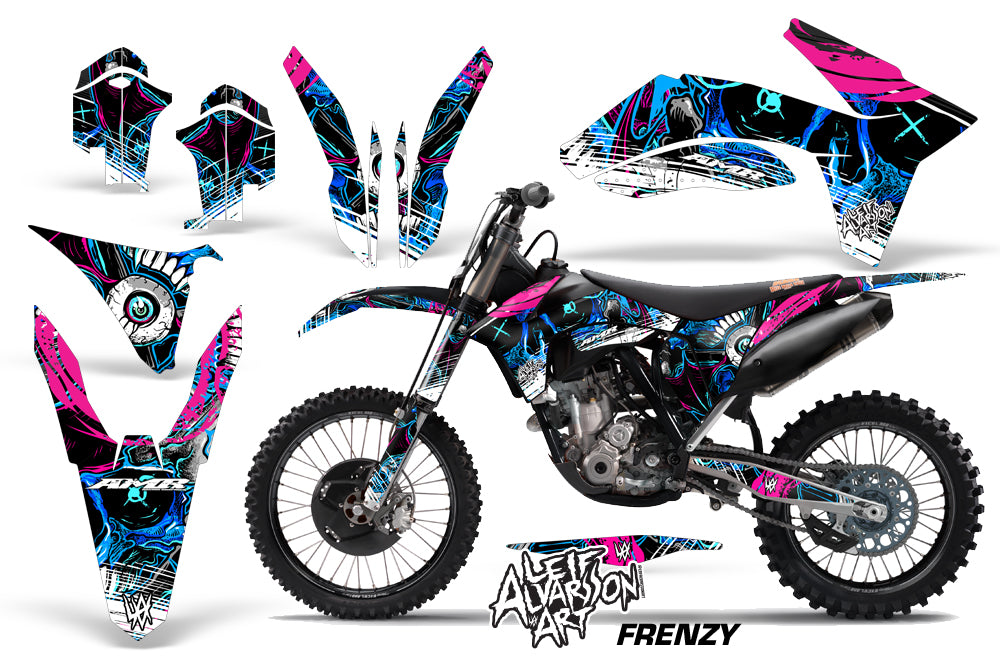 Decal Graphics Kit Wrap For KTM EXC250 EXC300 MXC250 MXC300 1990-1992 FRENZY BLUE-atv motorcycle utv parts accessories gear helmets jackets gloves pantsAll Terrain Depot