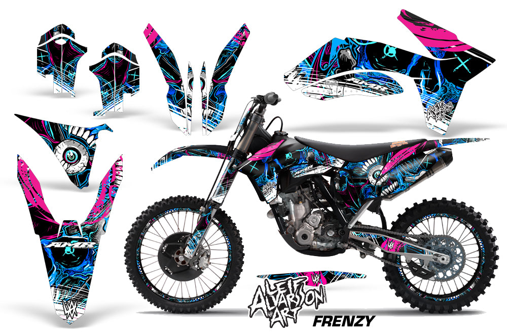 Graphics Kit Decal Wrap + # Plates For KTM EXC250 EXC300 MXC250 MXC300 1990-1992 FRENZY BLUE-atv motorcycle utv parts accessories gear helmets jackets gloves pantsAll Terrain Depot