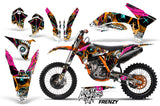 Dirt Bike Decal Graphics Kit Wrap For KTM SX/SX-F/XC/EXC/XFC-W 2011-2013 FRENZY ORANGE