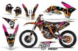 Graphics Kit Decal Sticker Wrap + # Plates For KTM SX/SX-F/XC/EXC/XFC-W 2011-2013 FRENZY ORANGE