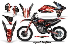 Dirt Bike Decal Graphics Kit Wrap For KTM SX/SX-F/XC/EXC/XFC-W 2011-2013 HATTER BLACK RED-atv motorcycle utv parts accessories gear helmets jackets gloves pantsAll Terrain Depot