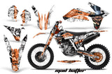 Dirt Bike Decal Graphics Kit Wrap For KTM SX/SX-F/XC/EXC/XFC-W 2011-2013 HATTER ORANGE WHITE