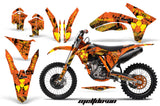 Dirt Bike Decal Graphics Kit Wrap For KTM SX/SX-F/XC/EXC/XFC-W 2011-2013 MELTDOWN YELLOW ORANGE