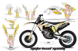 Dirt Bike Decal Graphics Kit Wrap For KTM SX/SX-F/XC/EXC/XFC-W 2011-2013 MOTO MANDY WHITE-atv motorcycle utv parts accessories gear helmets jackets gloves pantsAll Terrain Depot