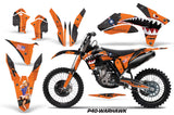 Dirt Bike Decal Graphics Kit Wrap For KTM SX/SX-F/XC/EXC/XFC-W 2011-2013 WARHAWK ORANGE