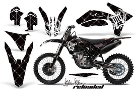 Dirt Bike Decal Graphics Kit Wrap For KTM SX/SX-F/XC/EXC/XFC-W 2011-2013 RELOADED WHITE BLACK-atv motorcycle utv parts accessories gear helmets jackets gloves pantsAll Terrain Depot
