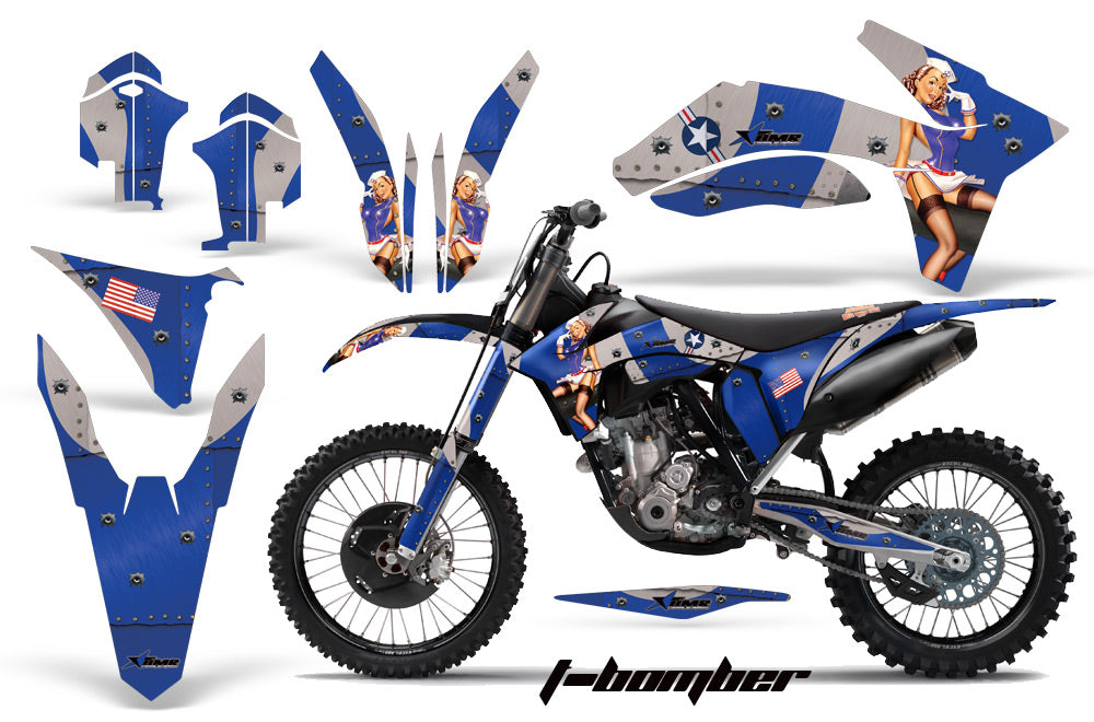 Dirt Bike Decal Graphics Kit Wrap For KTM SX/SX-F/XC/EXC/XFC-W 2011-2013 TBOMBER BLUE-atv motorcycle utv parts accessories gear helmets jackets gloves pantsAll Terrain Depot