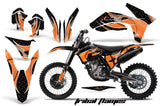Dirt Bike Decal Graphics Kit Wrap For KTM SX/SX-F/XC/EXC/XFC-W 2011-2013 TRIBAL ORANGE BLACK