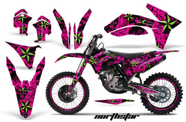 Graphics Kit Decal Sticker Wrap + # Plates For KTM SX/SX-F/XC/EXC/XFC-W 2011-2013 NORTHSTAR GREEN PINK-atv motorcycle utv parts accessories gear helmets jackets gloves pantsAll Terrain Depot