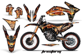 Graphics Kit Decal Sticker Wrap + # Plates For KTM SX/SX-F/XC/EXC/XFC-W 2011-2013 FIRESTORM BLACK-atv motorcycle utv parts accessories gear helmets jackets gloves pantsAll Terrain Depot