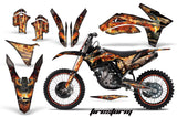 Graphics Kit Decal Sticker Wrap + # Plates For KTM SX/SX-F/XC/EXC/XFC-W 2011-2013 FIRESTORM BLACK