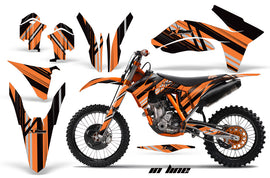 Dirt Bike Decal Graphics Kit Wrap For KTM SX/SX-F/XC/EXC/XFC-W 2011-2013 INLINE BLACK ORANGE-atv motorcycle utv parts accessories gear helmets jackets gloves pantsAll Terrain Depot