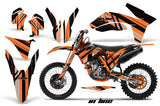 Dirt Bike Decal Graphics Kit Wrap For KTM SX/SX-F/XC/EXC/XFC-W 2011-2013 INLINE BLACK ORANGE
