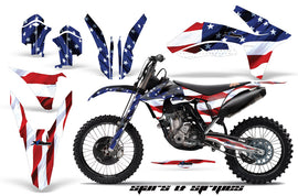 Graphics Kit Decal Sticker Wrap + # Plates For KTM SX/SX-F/XC/EXC/XFC-W 2011-2013 USA FLAG-atv motorcycle utv parts accessories gear helmets jackets gloves pantsAll Terrain Depot