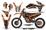 Graphics Kit Decal Sticker Wrap + # Plates For KTM SX/SX-F/XC/EXC/XFC-W 2011-2013 HATTER BLACK ORANGE